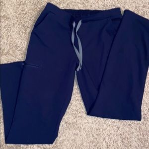 FIGS YOLA skinny scrub pants in navy